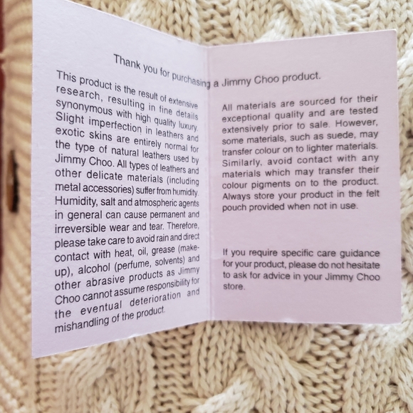 JIMMY CHOO CREAM AND GOLD TONE HANDBAG AUTHENTIC - Picture 8 of 11